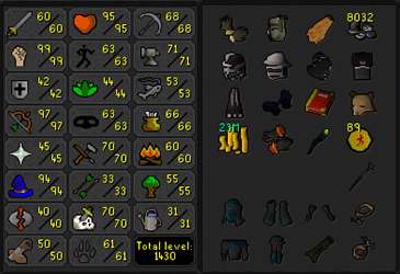 MM2, DS2, RFD + Full void & 3 helmets (Barrows gloves) Zerker - Void/Rune Pure w/ 97 Range & 94 Magic + Firecape (207 QP) ez3191 [JAGEX LAUNCHER]