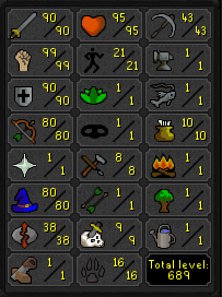 90 Attack 99 Strength OSRS Strong Staker/Main w/ 90 Defence & 80 Range / Magic ez3214 [JAGEX LAUNCHER]