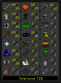 MAX MAIN Staker 99 Attack & Strength / Defence w/ 80 Range & 85 Magic ez3383 [JAGEX LAUNCHER]
