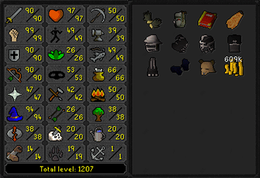 RFD (Barrows gloves) + Full Void 3 helm 99 Strength OSRS Strong Main w/ 90 Attack/Defence & 90 Range & 94 Magic + Firecape (176 QP) ez3047 [JAGEX LAUNCHER]
