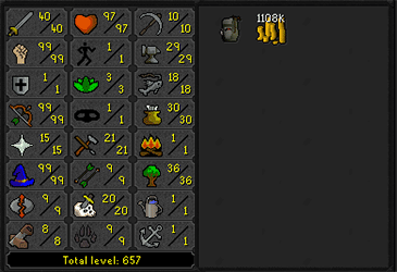OSRS 40 ATK 99 STR 99 RNG 99 MAGIC PURE + Ava's ez3459 [JAGEX LAUNCHER]