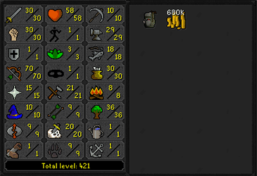 OSRS 70 Range Pure + Ava's ez3444 [JAGEX LAUNCHER]