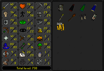OSRS 70 Defence w/ 80 Range & Magic Zulrah Ready account + Ava's & Mage Arena 1 ez3465 [JAGEX LAUNCHER]
