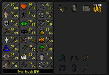 RFD (Barrows gloves) 60 Attack Maxed Zerker - Void/Rune Pure w/ 99 Range & 94 Magic (177 QP) ez3519 [JAGEX LAUNCHER]