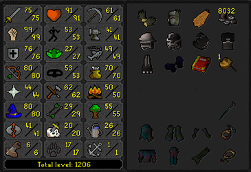 RFD (Barrows gloves) + Full Void 3 helm 75 Attack 99 Strength OSRS Strong Main w/ 76 Defence & 80 Range / Magic + Firecape (184 QP) ez3486 [JAGEX LAUNCHER]