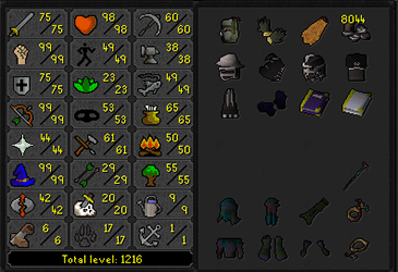 RFD (Barrows gloves) + Full Void 3 helm 75 Attack 99 Strength OSRS Main w/ 75 Defence & 99 Range / Magic + Firecape (176 QP) ez3522 [JAGEX LAUNCHER]