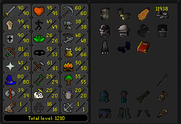 RFD (Barrows gloves) + Full Void 3 helm 90 Attack 99 Strength OSRS Strong Staker/Main w/ 90 Defence & 81 Range / 80 Magic + Firecape (176 QP) ez3339 [JAGEX LAUNCHER]
