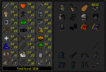 RFD (Barrows gloves) + Full Void 3 helm 75 Attack 99 Strength OSRS Main w/ 75 Defence & 99 Range / Magic + Firecape (176 QP) ez3521 [JAGEX LAUNCHER]