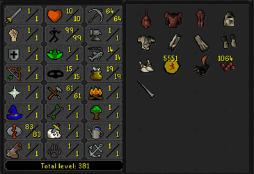 Hardcore Ironman w/ 99 Agility & 83 Runecrafting + Full Graceful ez3526 [JAGEX LAUNCHER]